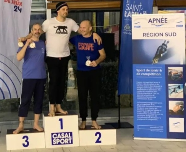 Fabrice (à droite) à St Raphaël