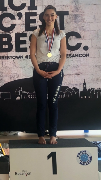 Joana podium à Besançon